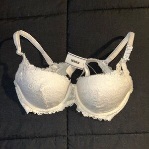 PINK Victoria's Secret Lace Bra - Cream